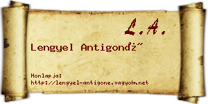 Lengyel Antigoné névjegykártya